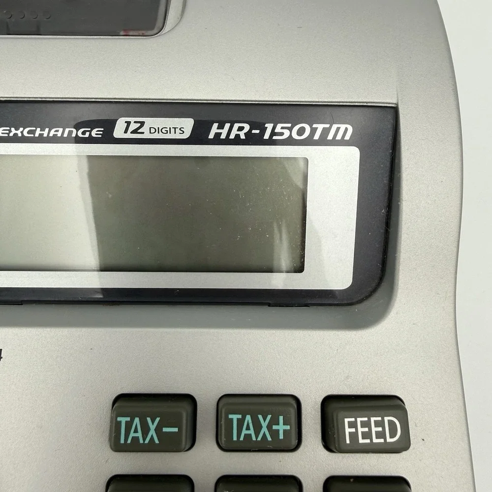 Casio HR-150TMP Business‎ Calculator 2 Color Printing 12 Digit (Needs cartridge)